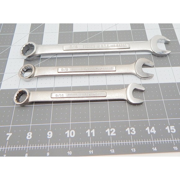 Craftsman Combination Wrenches SAE Set of 3 Forged in USA VV Series - Picture 2 of 7